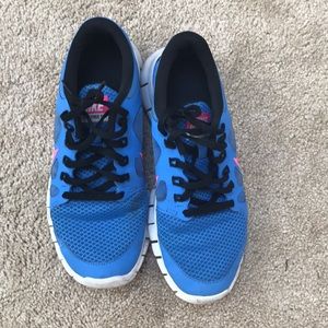Blue nike free 5.0 size 6